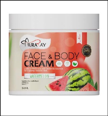Auraray face & body cream Watermelon 500ml