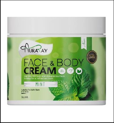 Auraray face & body cream Mint 500ml