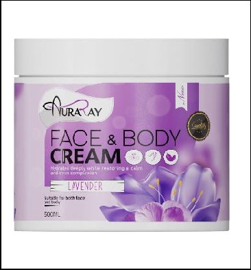 Auraray face & body cream Lavender 500ml