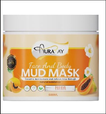 Auraray face & body Mud Mask Papaya 500ml