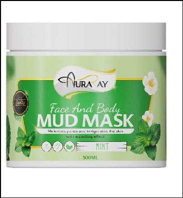 Auraray face & body Mud Mask Mint 500ml