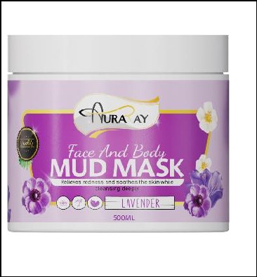 Auraray face & body Mud Mask Lavender 500ml