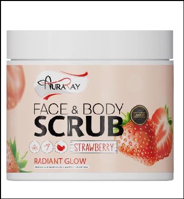 Auraray face & body Scrub Strawberry 500ml