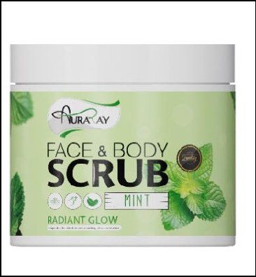 Auraray face & body Scrub Mint 500ml