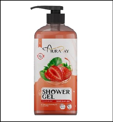 Auraray Shower Gel Strawberry 1000ml