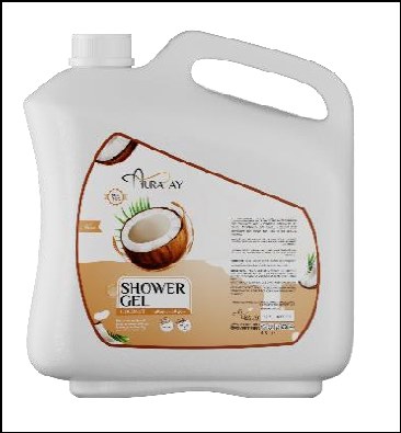 Auraray Shower Gel Coconut 4.5L deeply nourishes the skin