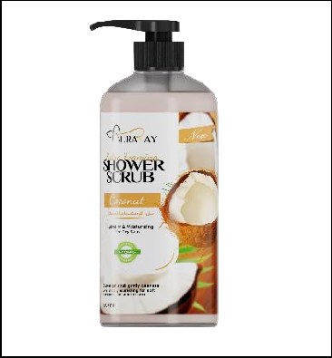 Auraray Shower Scrub Coconut 1000ml