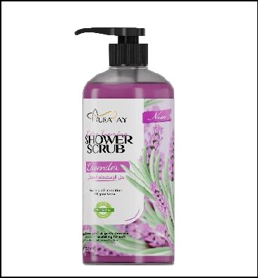 Auraray Shower Scrub Lavender 1000ml