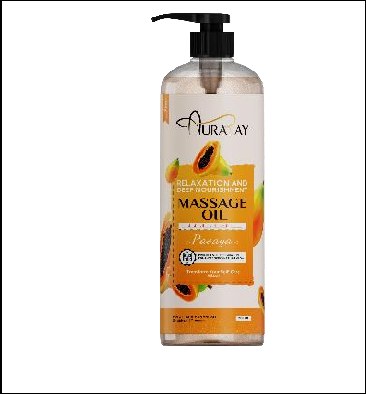 Auraray Massage Oil Papaya 500ml