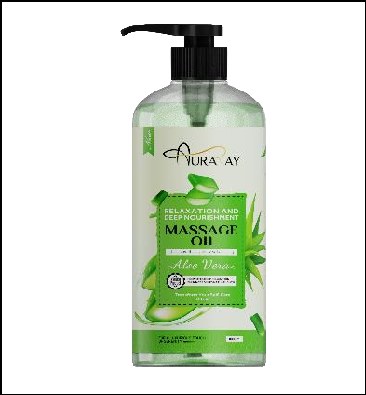 Auraray Massage Oil Aloe Vera 1000ml